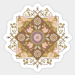 Floral medallion Sticker